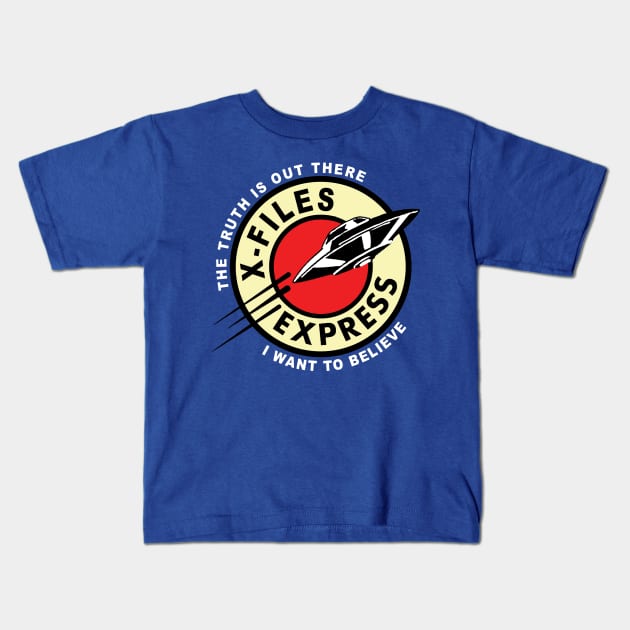 X-Files Express Kids T-Shirt by Titius